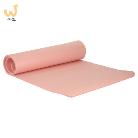 Mata fitness do ćwiczeń jogi gruba 185x83x1,5 cm różowa Mata fitness do ćwiczeń jogi gruba 185x83x1,5 cm różowa