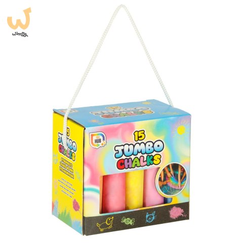 Kreda chodnikowa gruba Jumbo 15 el. Kreda chodnikowa gruba Jumbo 15 el.