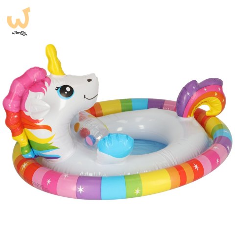 Kółko do pływania dla niemowląt koło pontonik dla dzieci dmuchany z siedziskiem jednorożec max 23kg 3-4lata INTEX 59570 Kółko do pływania dla niemowląt koło pontonik dla dzieci dmuchany z siedziskiem jednorożec max 23kg 3-4lata INTEX 59570