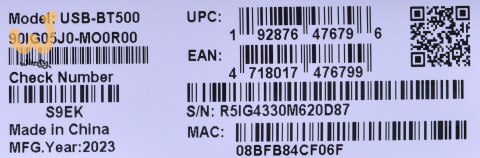 ASUS USB-BT500 network card Bluetooth 3 Mbit/s ASUS USB-BT500 network card Bluetooth 3 Mbit/s