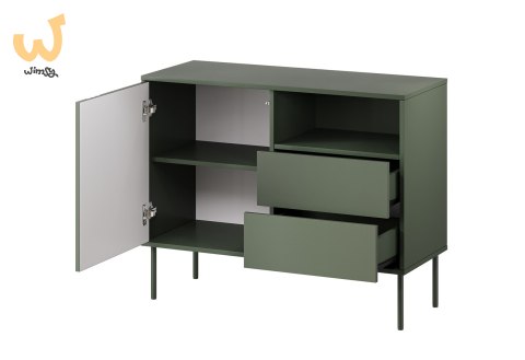 Komoda 1D2S TRESSE 100x40x75 zieleń mat Komoda 1D2S TRESSE 100x40x75 zieleń mat