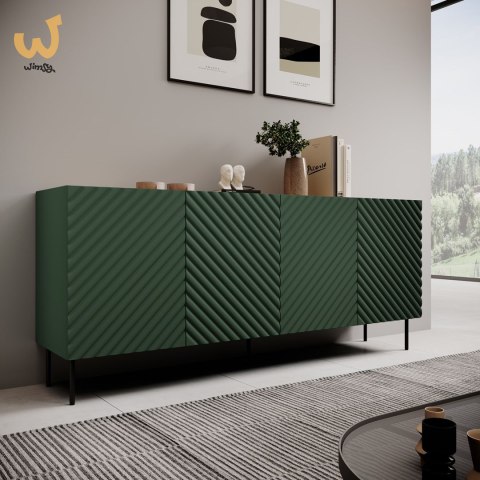 Komoda 4D2SZ ONDA 200x45xH85 zieleń Komoda 4D2SZ ONDA 200x45xH85 zieleń