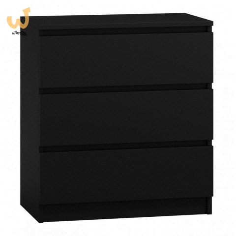 M3 MALWA KOMODA 3 SZUFLADY CZARNY M3 MALWA KOMODA 3 SZUFLADY CZARNY