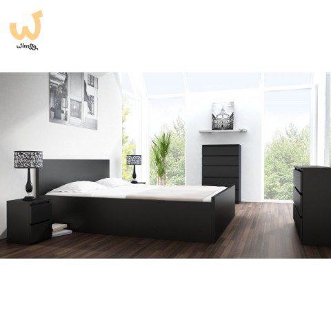 M6 MALWA KOMODA 120CM 6 SZUFLAD CZARNY M6 MALWA KOMODA 120CM 6 SZUFLAD CZARNY