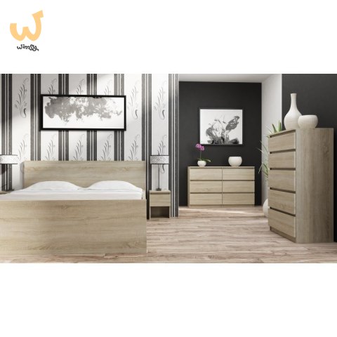M6 MALWA KOMODA 120CM 6 SZUFLAD SONOMA M6 MALWA KOMODA 120CM 6 SZUFLAD SONOMA