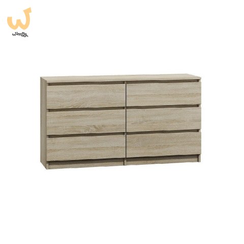 M6 MALWA KOMODA 140CM 6 SZUFLAD SONOMA M6 MALWA KOMODA 140CM 6 SZUFLAD SONOMA