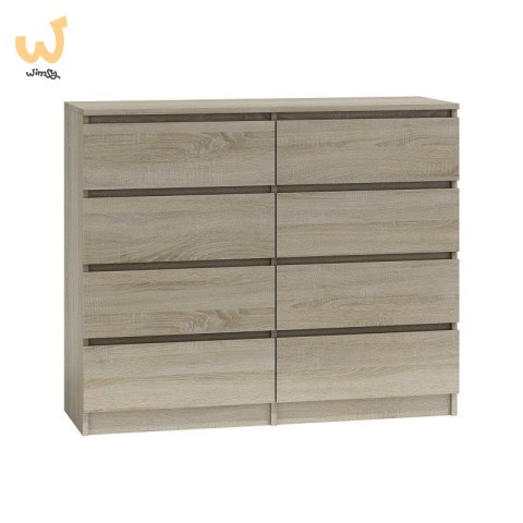 M8 MALWA KOMODA 120CM 8 SZUFLAD SONOMA M8 MALWA KOMODA 120CM 8 SZUFLAD SONOMA