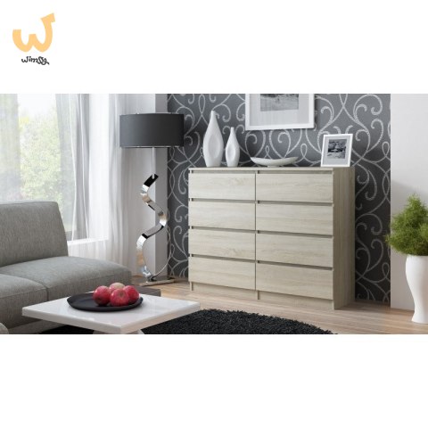 M8 MALWA KOMODA 120CM 8 SZUFLAD SONOMA M8 MALWA KOMODA 120CM 8 SZUFLAD SONOMA