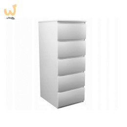 W5 KOMODA 5 SZUFLAD BIAŁY MAT