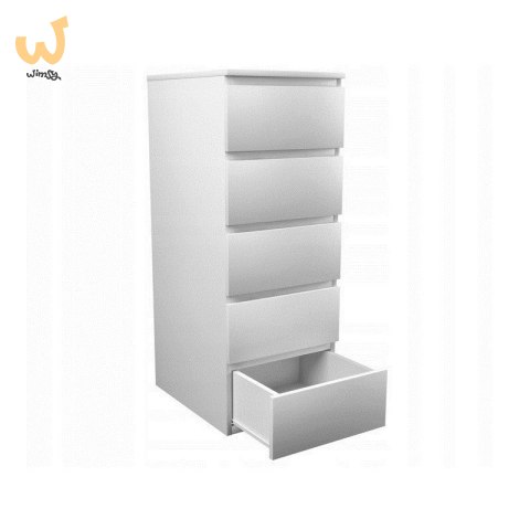 W5 KOMODA 5 SZUFLAD BIAŁY MAT W5 KOMODA 5 SZUFLAD BIAŁY MAT