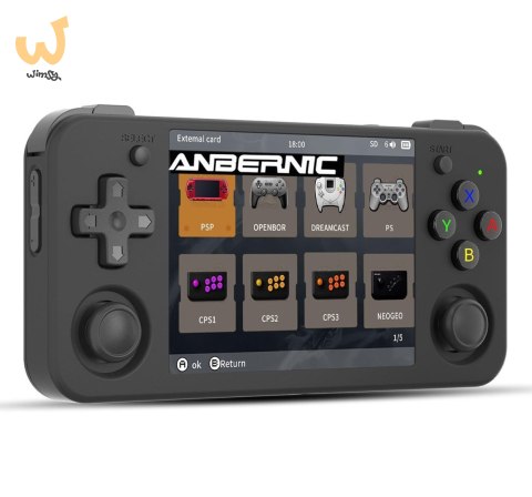 Konsola przenośna dla gier retro ANBERNIC RG35xx H BLACK Konsola przenośna dla gier retro ANBERNIC RG35xx H BLACK