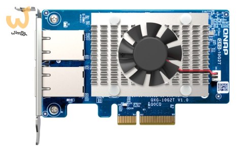 Qnap QXG-10G2T, 2x 10GbE, PCIe Gen3 x4, Low-profile Qnap QXG-10G2T, 2x 10GbE, PCIe Gen3 x4, Low-profile