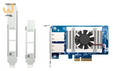 Qnap QXG-10G2T, 2x 10GbE, PCIe Gen3 x4, Low-profile Qnap QXG-10G2T, 2x 10GbE, PCIe Gen3 x4, Low-profile