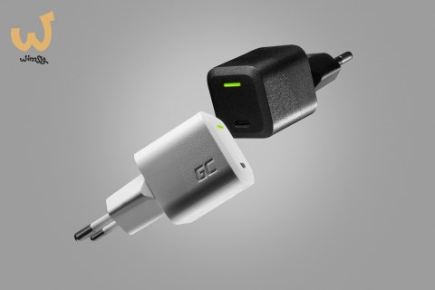 GREEN CELL ŁADOWARKA USB-C GAN GC POWERGAN 33W PD 3.0 QC 3.0 USB-C CZARNA GREEN CELL ŁADOWARKA USB-C GAN GC POWERGAN 33W PD 3.0 QC 3.0 USB-C CZARNA