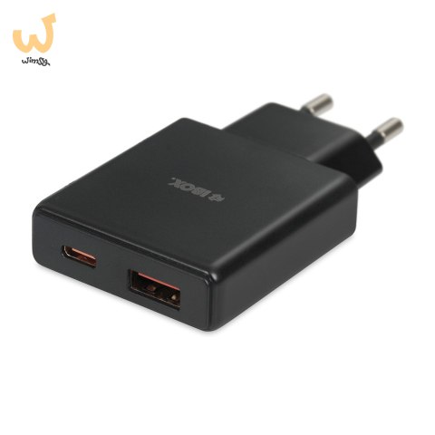 IBOX ŁADOWARKA UNIWERSALNA C-43 GAN PD30W SLIM USB A+C BLACK IBOX ŁADOWARKA UNIWERSALNA C-43 GAN PD30W SLIM USB A+C BLACK