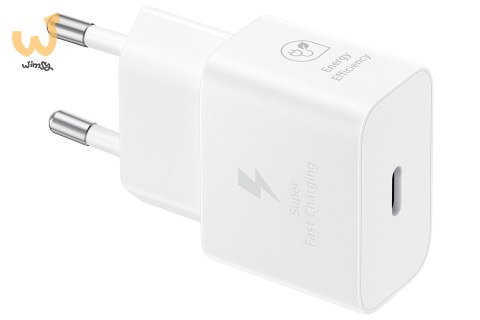 Ładowarka Samsung Power Adapter 25W USB-C Fast Charge (bez kabla) White Ładowarka Samsung Power Adapter 25W USB-C Fast Charge (bez kabla) White