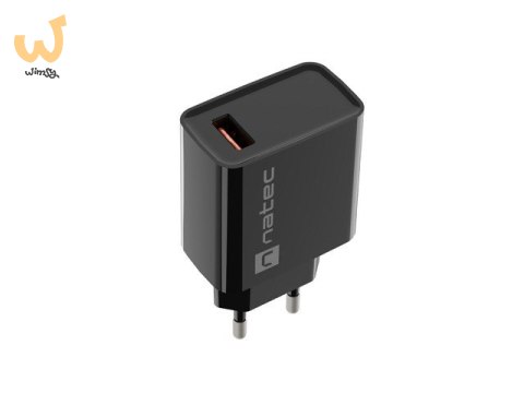 NATEC ŁADOWARKA SIECIOWA RIBERA USB-A 18W CZARNA NUC-2058 NATEC ŁADOWARKA SIECIOWA RIBERA USB-A 18W CZARNA NUC-2058