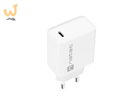 NATEC ŁADOWARKA SIECIOWA RIBERA USB-C 20W POWER DELIVERY BIAŁA NUC-2059 NATEC ŁADOWARKA SIECIOWA RIBERA USB-C 20W POWER DELIVERY BIAŁA NUC-2059