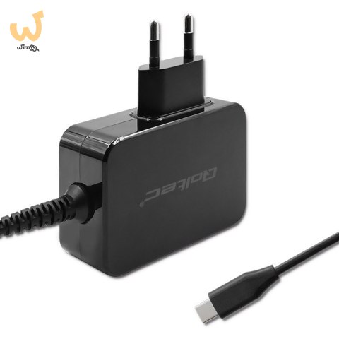 QOLTEC ŁADOWARKA GAN POWER PRO | 1XUSB-C | 65W | 5-20V | 3-3.25A | CZARNA QOLTEC ŁADOWARKA GAN POWER PRO | 1XUSB-C | 65W | 5-20V | 3-3.25A | CZARNA