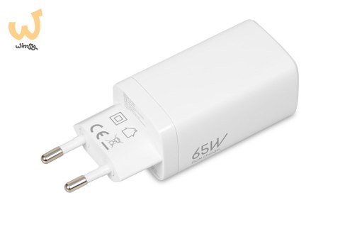 ŁADOWARKA SIECIOWA I-BOX C-65 GAN PD65W KABEL, BIAŁA ŁADOWARKA SIECIOWA I-BOX C-65 GAN PD65W KABEL, BIAŁA