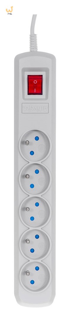 Listwa przeciwprzepięciowa Activejet 5gn/1,5m/cz (10A; 2300W) 1,5m; kolor szary Listwa przeciwprzepięciowa Activejet 5gn/1,5m/cz (10A; 2300W) 1,5m; kolor szary