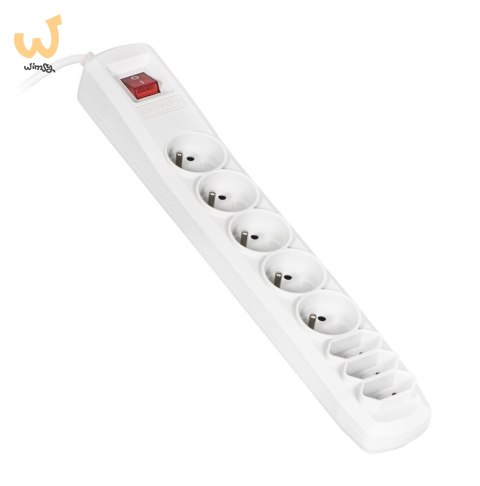 Listwa przeciwprzepięciowa Activejet APN-8g/5m-GR (3 x Typ C, 5 x UTE; 10 A; 5m; kolor szary) Listwa przeciwprzepięciowa Activejet APN-8g/5m-GR (3 x Typ C, 5 x UTE; 10 A; 5m; kolor szary)