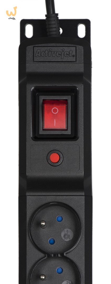 Listwa przeciwprzepięciowa Activejet COMBO/12gn/3m/cz (12 x UTE; 10 A (2500 W); 3m; kolor czarny) Listwa przeciwprzepięciowa Activejet COMBO/12gn/3m/cz (12 x UTE; 10 A (2500 W); 3m; kolor czarny)