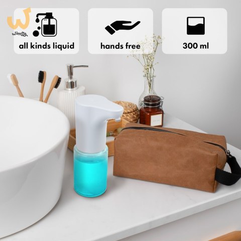 PROMEDIX BEZDOTYKOWY DOZOWNIK, POJEMNIK DYSPENSER DO PŁYNNYCH MYDEŁ, PŁYNÓW DEZYNFEKUJĄCYCH, 300ML, 4XAA, BIAŁY PR-540 W PROMEDIX BEZDOTYKOWY DOZOWNIK, POJEMNIK DYSPENSER DO PŁYNNYCH MYDEŁ, PŁYNÓW DEZYNFEKUJĄCYCH, 300ML, 4XAA, BIAŁY PR-540 W