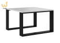 Stolik MODERN MINI 67x67xH40 biały/czarny