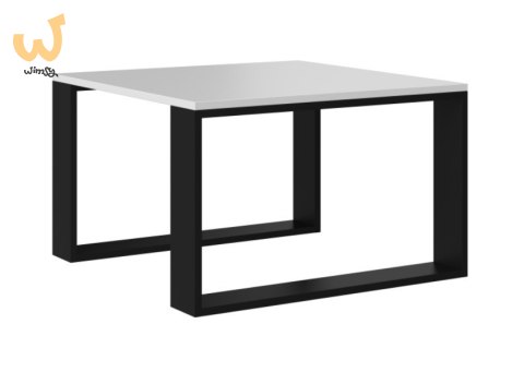 Stolik MODERN MINI 67x67xH40 biały/czarny