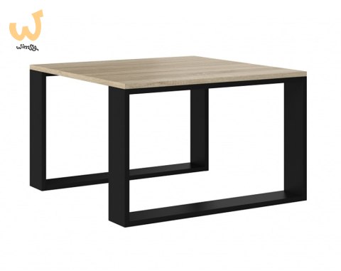 Stolik MODERN MINI 67x67xH40 sonoma/czarny