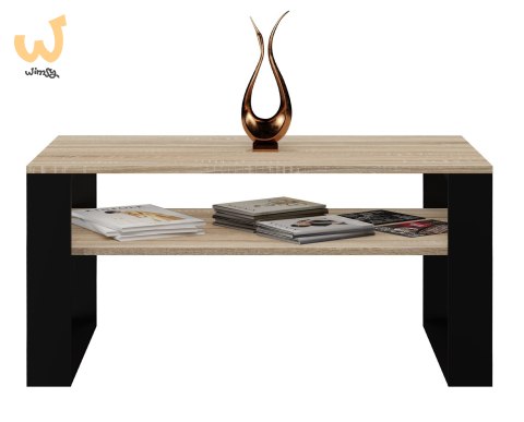 Stolik ława MODERN 1P 90x58xH50 sonoma/czerń Stolik ława MODERN 1P 90x58xH50 sonoma/czerń