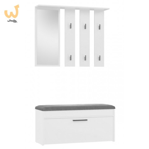Garderoba PARMA 100x35xH180 biel