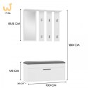 Garderoba PARMA 100x35xH180 biel