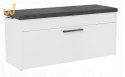 Szafka na buty ze schowkiem PARMA 100x35xH49 biel