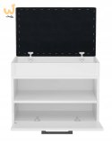 Szafka na buty ze schowkiem PARMA MINI 60x35xH49 biel