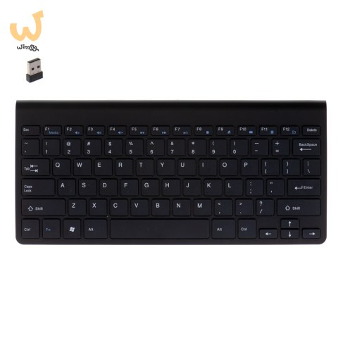 Klawiatura bezprzewodowa bluetooth Smart TV czarna Klawiatura bezprzewodowa bluetooth Smart TV czarna
