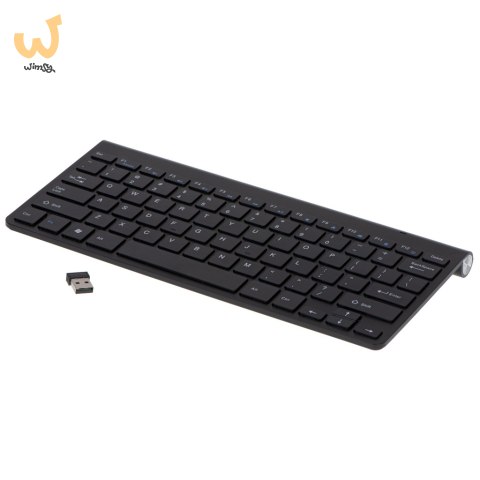 Klawiatura bezprzewodowa bluetooth Smart TV czarna Klawiatura bezprzewodowa bluetooth Smart TV czarna