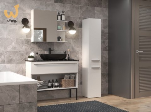 Szafka łazienkowa NEL IV 31x30xH174 biel mat Szafka łazienkowa NEL IV 31x30xH174 biel mat