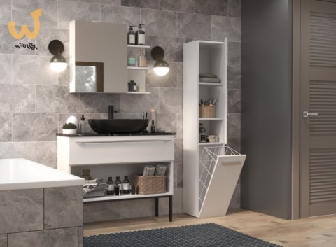 Szafka łazienkowa NEL IV 31x30xH174 biel mat Szafka łazienkowa NEL IV 31x30xH174 biel mat