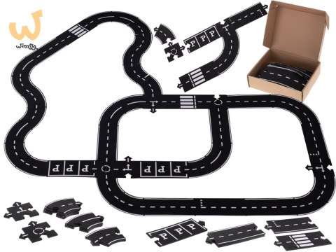 Puzzle kreatywne 2w1 droga jezdnia 40 elementów