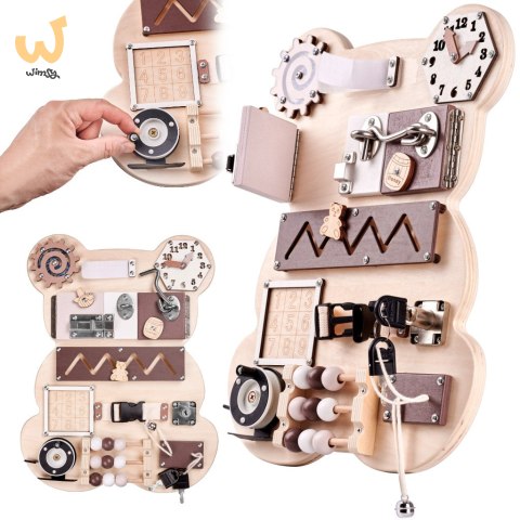Tablica manipulacyjna sensoryczna LULILO MISIAO Tablica manipulacyjna sensoryczna LULILO MISIAO