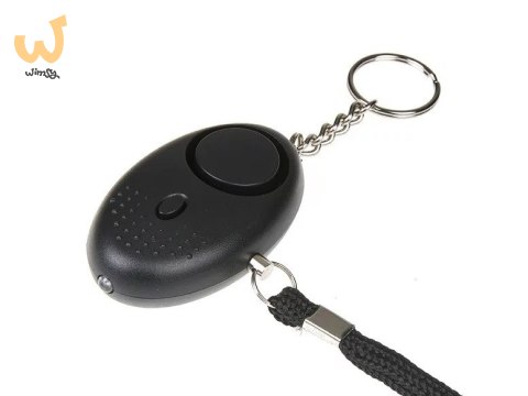 Alarm osobisty GUARD Scorpion z latarką LED, czarny, syrena 120dB (YC-003-BL)