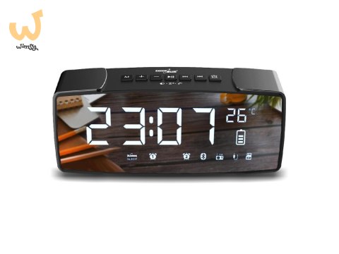 GREENBLUE RADIOBUDZIK BLUETOOTH 4.2, FM, AUX-IN, 6W, TEMPERATURA, ALARM, ZEGAR, AKUMULATOR 2200MAH GB200 GREENBLUE RADIOBUDZIK BLUETOOTH 4.2, FM, AUX-IN, 6W, TEMPERATURA, ALARM, ZEGAR, AKUMULATOR 2200MAH GB200