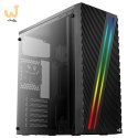 Obudowa Aerocool PGS STREAK A AEROPGSSTREAK-A-BKRG (ATX, Micro ATX, Mini ITX; kolor czarny)