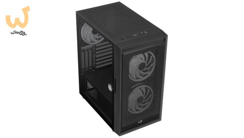 Obudowa AEROCOOL PGS GRAPHITE-G-BK-v2 FRGB czarna Obudowa AEROCOOL PGS GRAPHITE-G-BK-v2 FRGB czarna