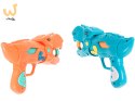 Głodny dinozaur strzelanie do celu gra zręcznościowa zestaw 2 pistolety na kulki 20 kul