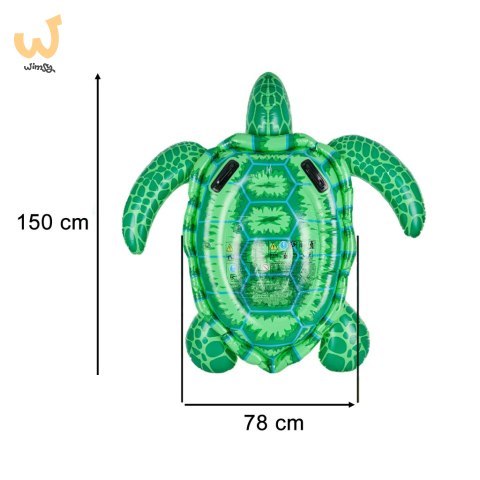 Materac dmuchany do pływania ponton dla dzieci z uchwytami żółw 150cm 3+ INTEX Materac dmuchany do pływania ponton dla dzieci z uchwytami żółw 150cm 3+ INTEX
