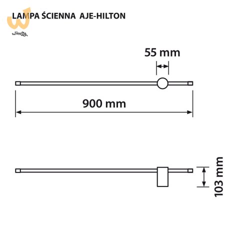 Lampa ścienna LED Activejet AJE-HILTON Patyna WW Lampa ścienna LED Activejet AJE-HILTON Patyna WW