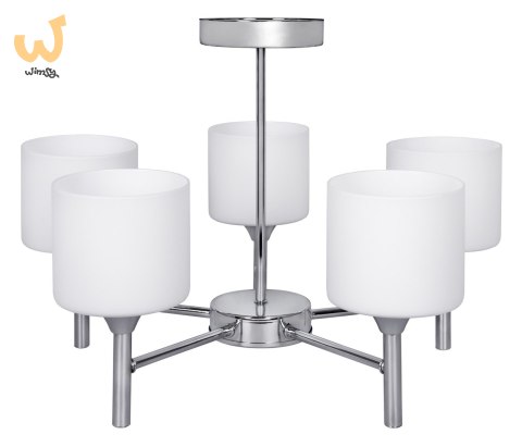 Żyrandol klasyczna lampa sufitowa wisząca Activejet MIRA Chrom 5xE27 do salonu